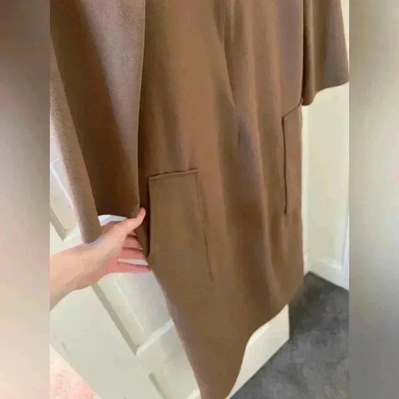 Zara oversized tan modest dress with pockets‎ - Picture 2 of 9